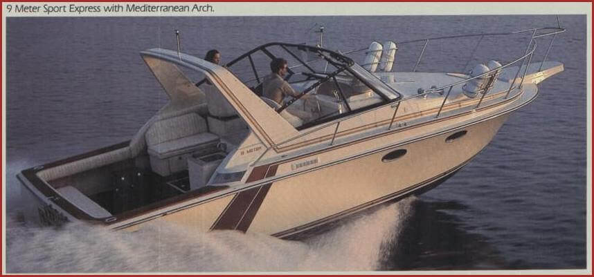 1985 9 Meter sport yacht with radar arch